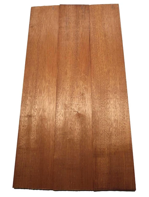3x Merbau Bois Brett Bois Massif Acajou 96x17cm 25mm R3
