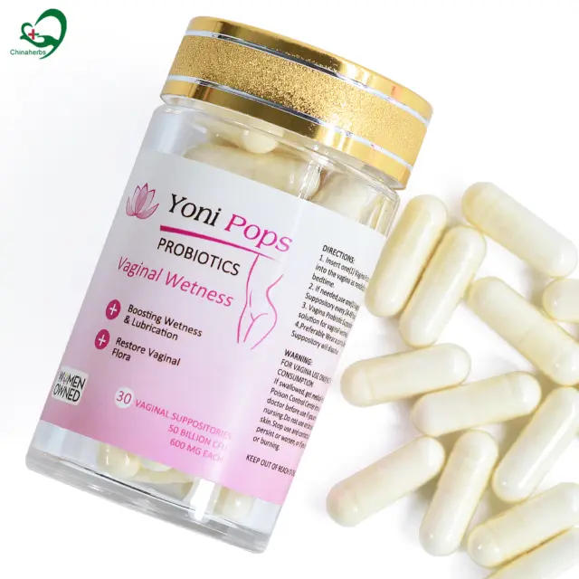 30 piezas Yoni probióticos Pops humedad vaginal pH equilibrio BV píldoras de infección por levaduras