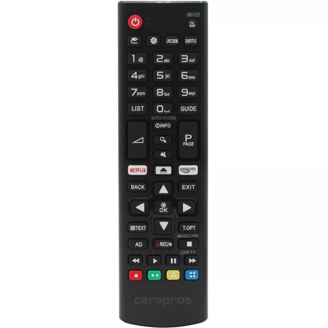 Exact Replacement TV Remote Control for All LG TV Models