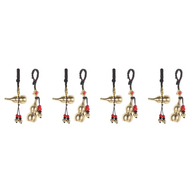 8 pièces pour porte-clés gourde pendaison pendentif gourde fortune