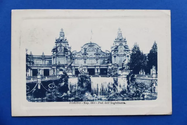 Cartolina Esposizione Torino 1911 Padiglione dell'Inghilterra