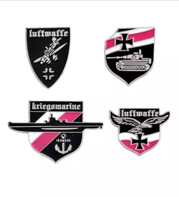4 Pins  WK2 WW2 Wehrmacht Abzeichen Eisernes Kreuz Reichsadler Luftwaffe WWII 3