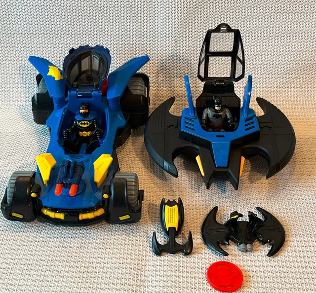 IMAGINEXT BATMAN MATTEL DC Comics Batmobile Vehicles and Figures Bundle
