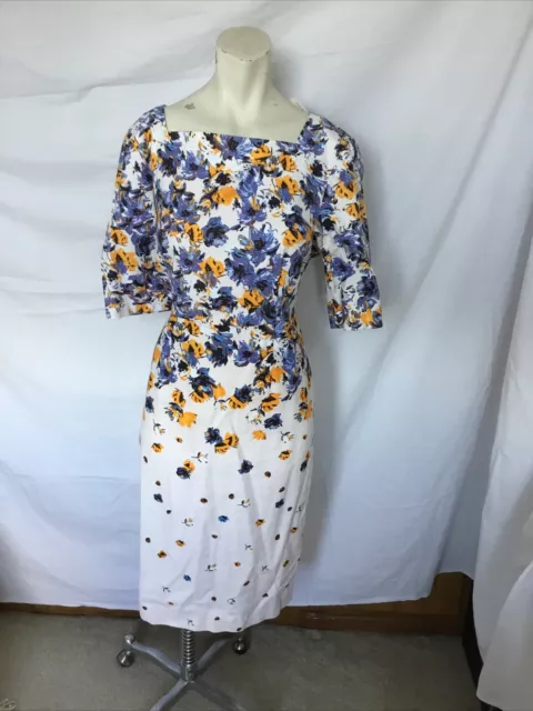 L.k. Bennett Floral Dr Devra Print Dress - Size 16 - New