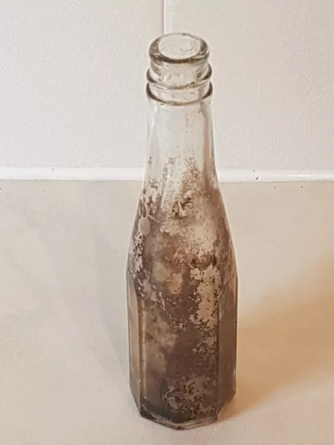 Heinz Sauce Vintage Glasflasche Sammlerstück erfordert eine Reinigung