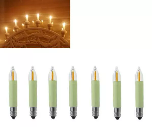 20x E10 COB LED small shaft candle 8-55V 0.1-0.2W L 65mm replacement lamp candle