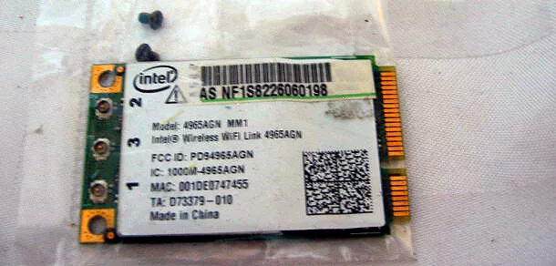 HP DELL INTEL Wi-Fi LINK 4965AGN MM1 WIRELESS NETWORK LAPTOP CARD