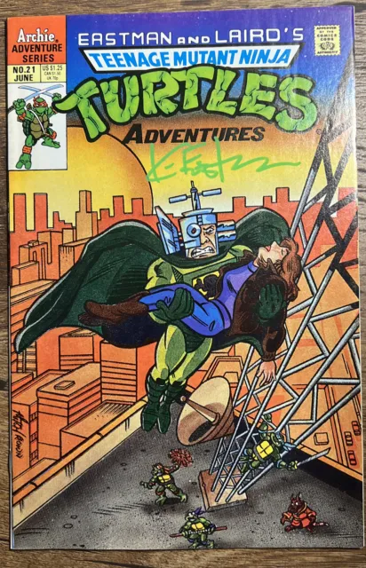 Kevin Eastman Signed "Teenage Mutant Ninja Turtles" Issue #21 Archie Comic w/COA