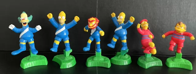 The Simpsons Job Lot Figures Burger King Homer Crusty Etc World Cup Football