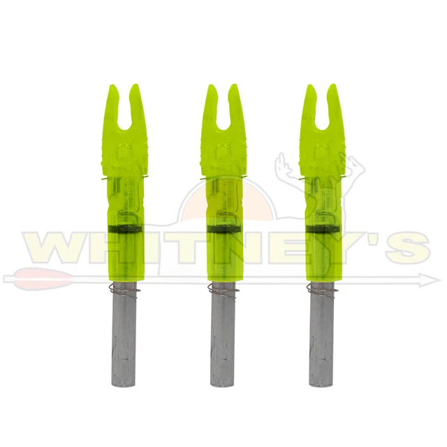 Burt Coyote Lumenok Gold Tip Nock - Green - 3pk - GT3G