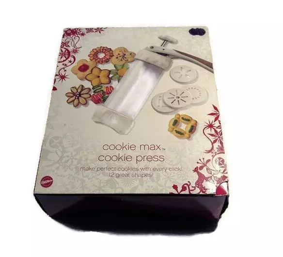 Wilton Cookie Max Christmas Themed Press With 12 Great Shaped Discs