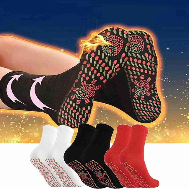 Self Heating Tourmaline Magnetic Therapy Health Socks Foot Warmth Pain W3L1US.