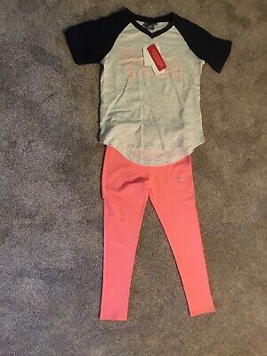 Youth girls spring summer outfit top capri pants Under Armour Puma NWT Size 6X