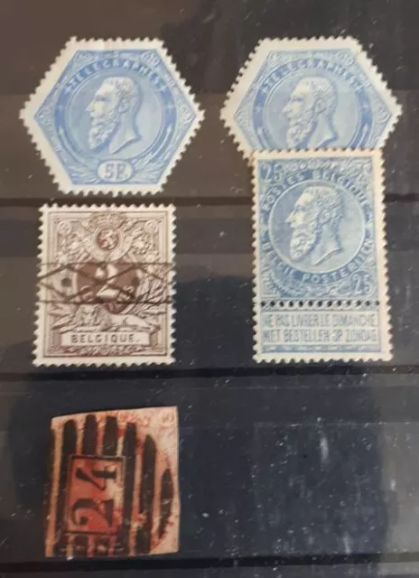 Beau lot timbres Belgique années 1869-1891 Léopold 1 et Léopold 2