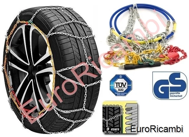 Chaussettes à Neige Pour Pneus - Taille M Pour Roues 175/65 R15, Homologuées, Antidérapantes, Réutilisables