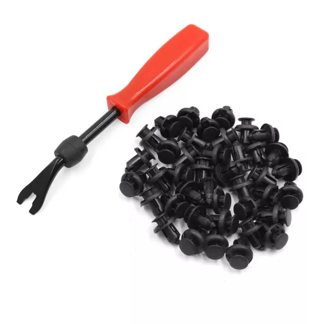 40Pcs Rivet plastique 10mm clips de pare-chocs de voiture garniture kit de vis d