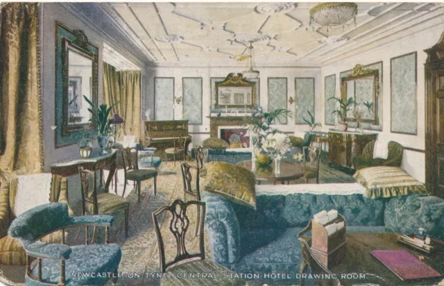 NEWCASTLE UPON TYNE – Central Station Hotel Drawing Room – England - 1913