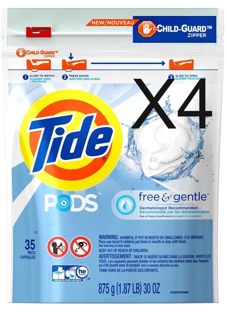 Tide PODS Laundry Detergent Free & Gentle 140ct