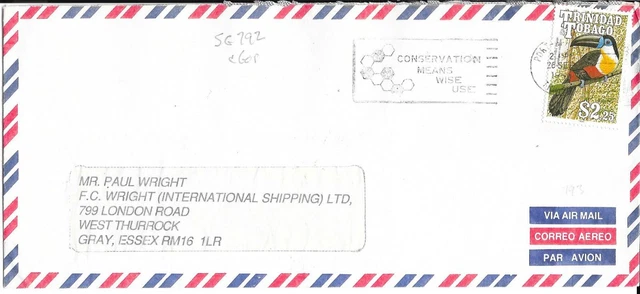 Trinidad and Tobago -Air Mail Cover