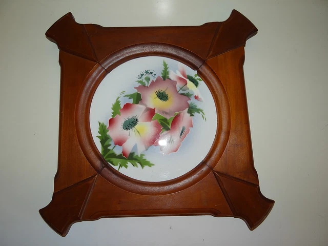 ANCIEN CARREAU CARRELAGE Faience de Delft Décor Fleur 13cm Tiles