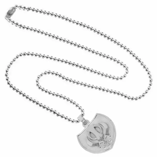 Punjabi Sikh Sardar Khanda Silver Zinc Alloy Pendant With Chain For Unisex