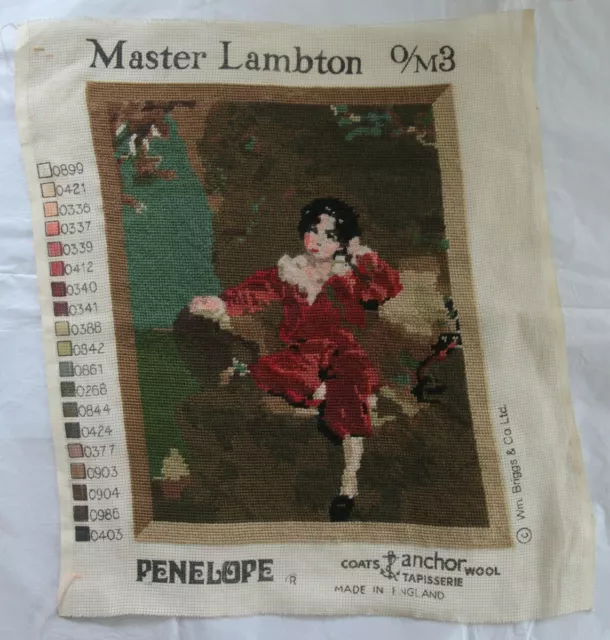 Fertig Vintage Wandteppich Master Lambton Penelope/Wm Briggs & Co
