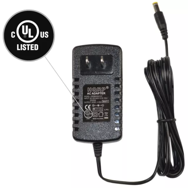 HQRP AC Power Adaptateur pour Casio CTK-481, CTK-483, CTK-491, CTK-511, CTK-551 3