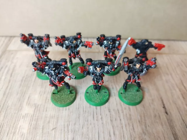 Warhammer 40k Adepta Sororitas Sisters of Battle 7x Seraphim Metall