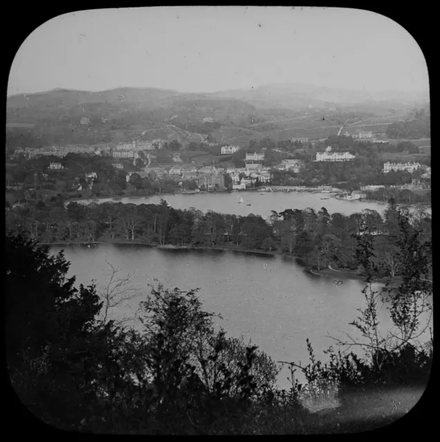 WINDERMERE FROM FURNESS FELLS C1887 Magic Lantern Slide LAKE DISTRICT PHOTO