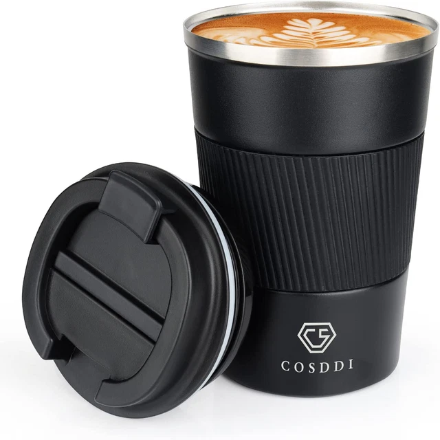 12 Oz Stainless Steel Vacuum Insulated Tumbler - Coffee Travel Mug Spill Proof w
