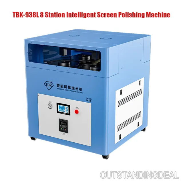 TBK-938L 8 Station Screen Polishing Machine for Removing Phone Screen Scratches