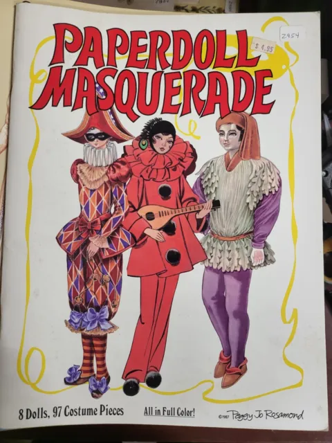 Book - Paper Dolls  ~  Paperdoll Masquerade by Peggy Jo Rosamond