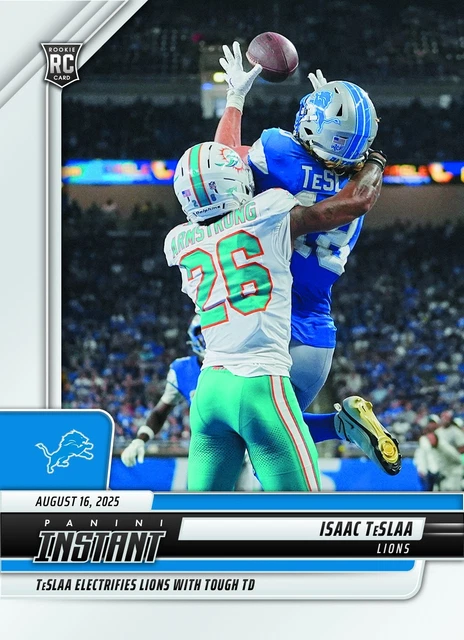 Isaac Tesla Rookie Card ISAAC TESLAA GRADED GEM-MT 10 2025 PANINI INSTANT ROOKIE CARD #27 ...