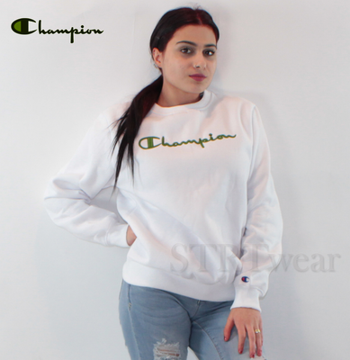 champion white sweater women's