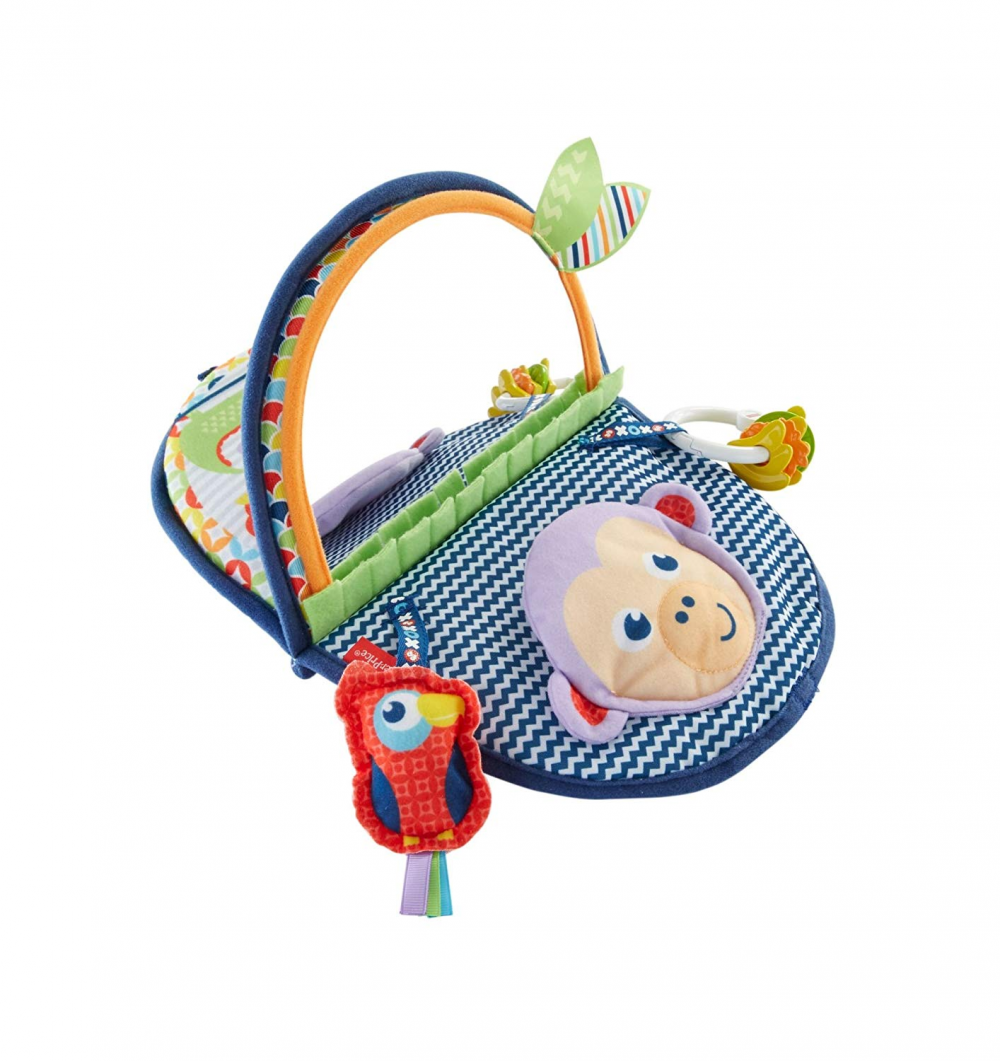 Fisher Price Monkey Mirror Newborn Baby Floor Mirror Play Mat Toy