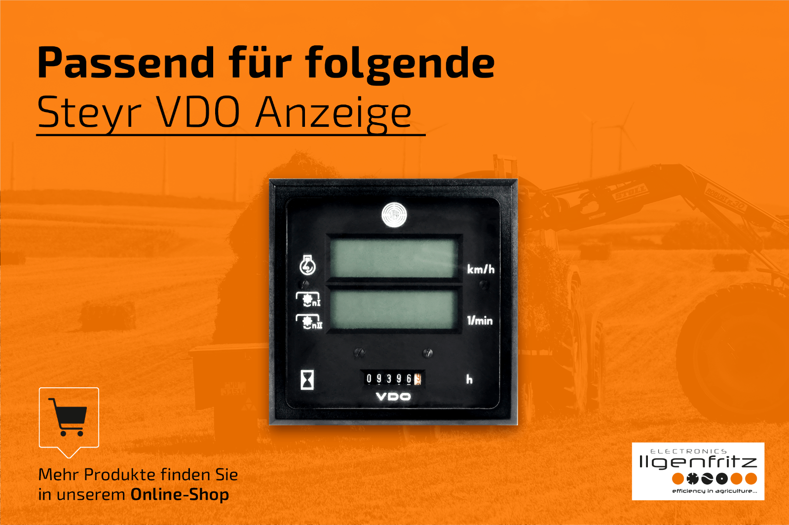 Traktormeter Display Steyr VDO Display