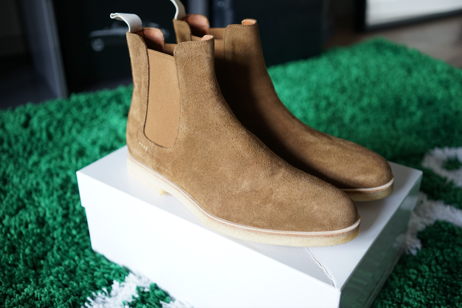 common projects tobacco chelsea boot