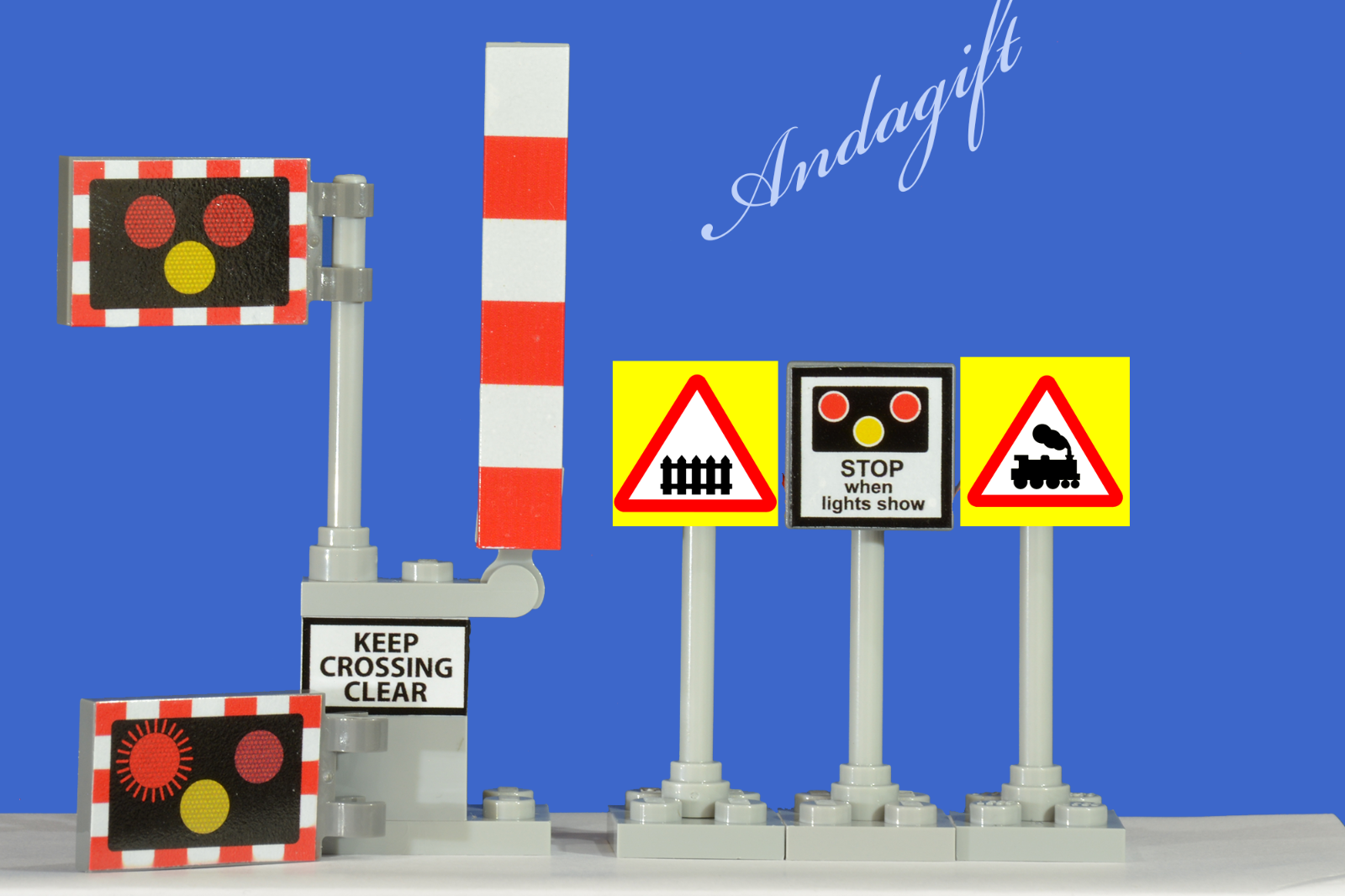 Lego City Train Car Road Signs 2 Sets Level Crossing With Barriers And Signs New 11 12 Picclick