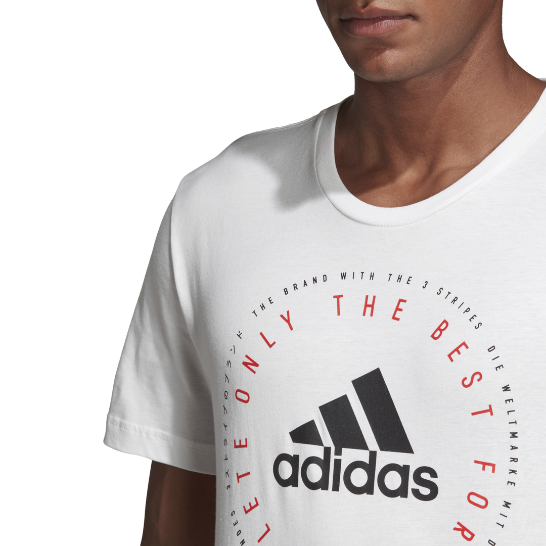 ADIDAS HERREN T SHIRT Running Leichtathletik Sport MH Emblem Modisch DV3100 ADIDAS HERREN T SHIRT Running Leichtathletik Sport MH Emblem Modisch DV3100