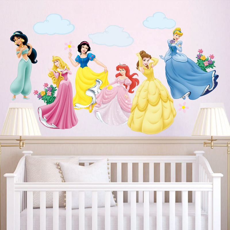 Stickers Princesse Amovible Diy Autocollant Stickers Muraux Bebe Fille Chambre Eur 19 12 Picclick Fr