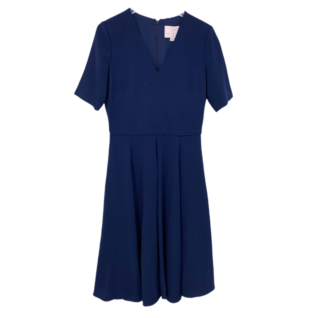 edith city crepe fit & flare midi dress