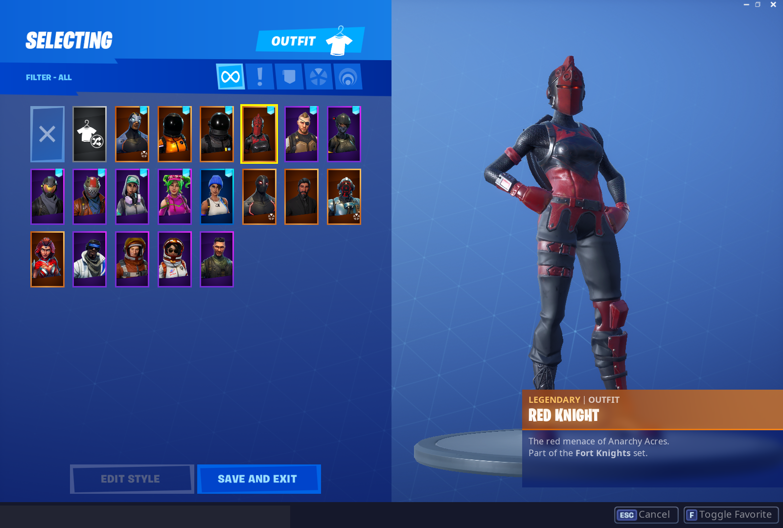Fortnite Account With Red Knight W Back Bling More Fortnite - fortnite account with red knight w back bling more fortnite account 2 2 of 7