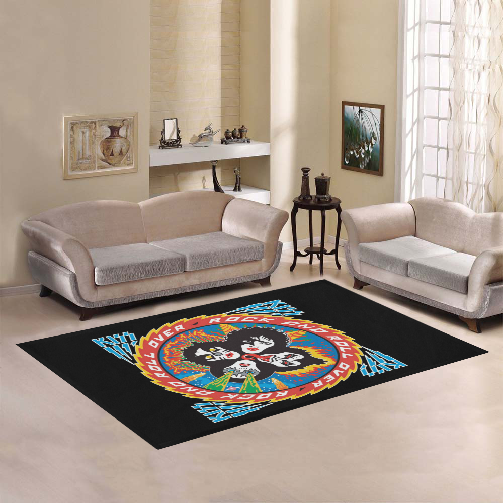 Hot Selling Mat Custom Rock Kiss Band Rugs Area Rug Decorative