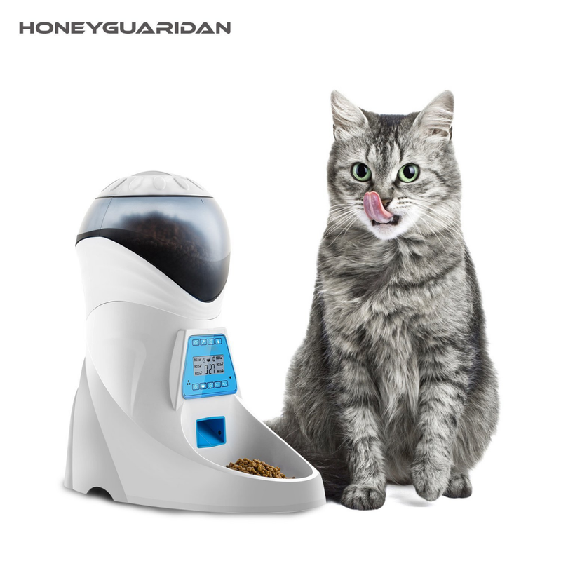 Honeyguaridan A26 Automatic Pet Feeder With Voice Recorder And