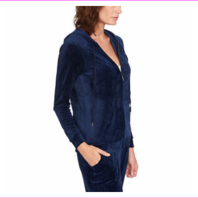gloria vanderbilt velour hoodie
