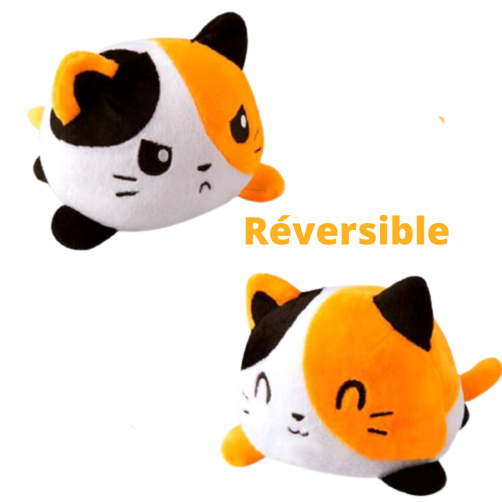 Lot De 2 Peluches Chat Chaton Humeur Reversible Doux Triste Content Poulpe Neuf Eur 24 97 Picclick Fr