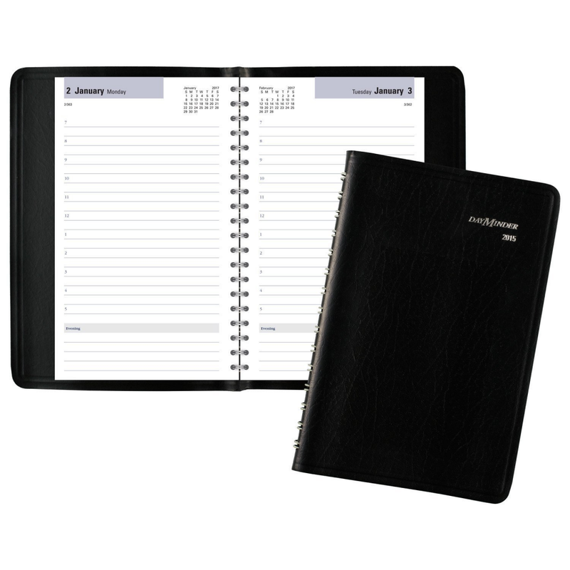 Daily Calendar 2017 Schedule Book Planner Day Month Diary
