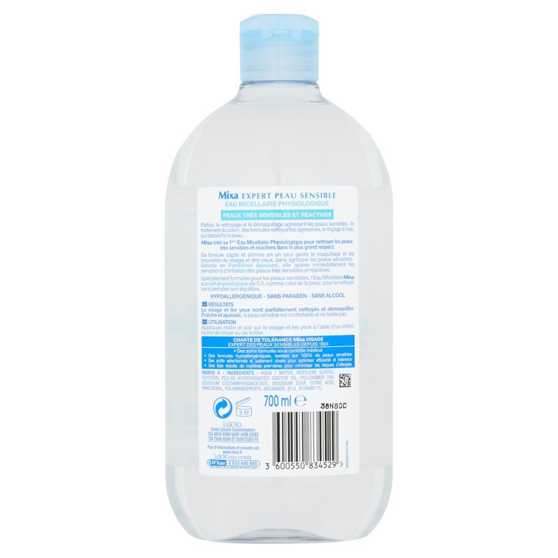 Mixa Expert Peau Sensible Eau Micellaire Physiologique