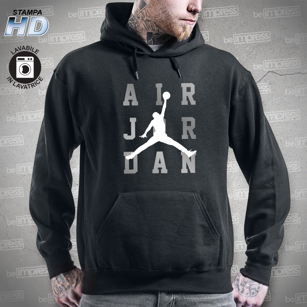 felpa air jordan grigia