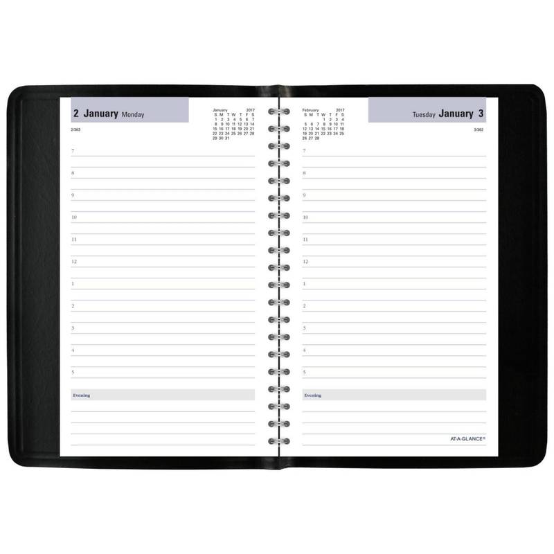 Daily Calendar 2017 Schedule Book Planner Day Month Diary